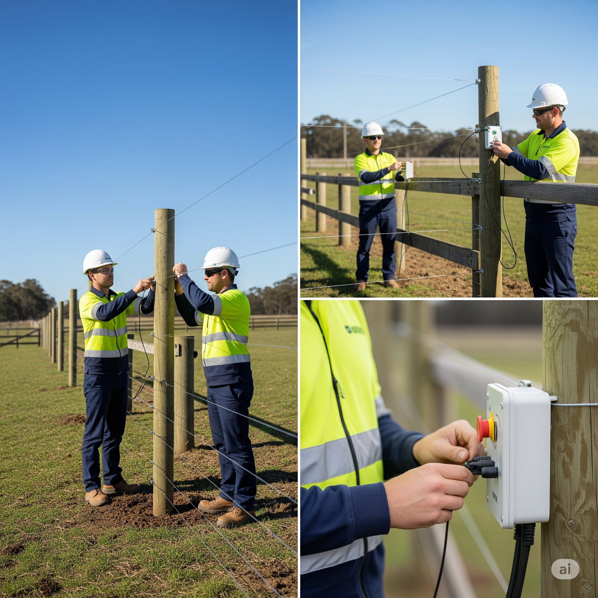 Electric fence installation